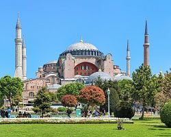 Byzantský chrám Hagia Sophia