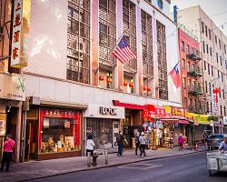 Obchůdky v newyorské Čínské čtvrti
