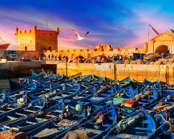 Rybářský přístav v Essaouiře