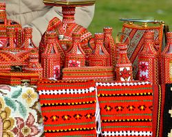 Tradiční barevné makedonské suvenýry