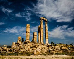 Pozůstatky Herkulova chrámu Ammánské citadely