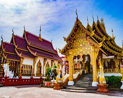 Působivý chrám v severothajském Chiang Mai