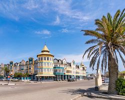 Koloniální architektura v namibijském Swakopmundu