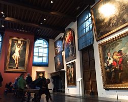 Interiér Rubensova domu v Antverpách