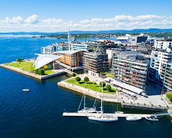 Přístav hlavní metropole Norska
