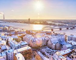 Úchvatná zimní Riga jako na dlani…