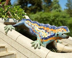Barcelonská ještěrka – Gaudího symbol v parku Güell