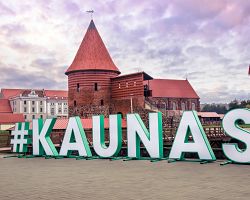 Historická architektura ve městě Kaunas