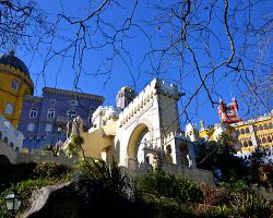 Impozantní palác v Sintře neztrácí na půvabu ani v zimě…
