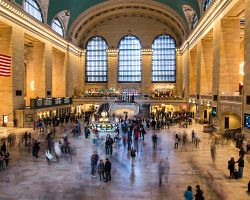 Majestátní interiéry nádraží Grand Central Terminal
