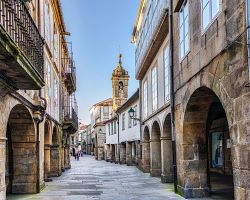 Historické uličky starého města Santiago de Compostela (UNESCO)