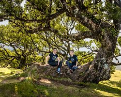 Naše cestovatelky ve vavřínovém lese Fanal