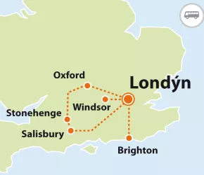 To nejlepší z Londýna + WINDSOR, BRIGHTON, STONEHENGE, OXFORD a jiné