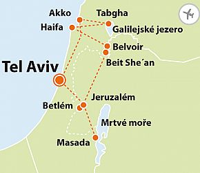 Velký okruh Izraelem + GALILEJSKÉ JEZERO + BAHAJSKÉ ZAHRADY + MOŘE