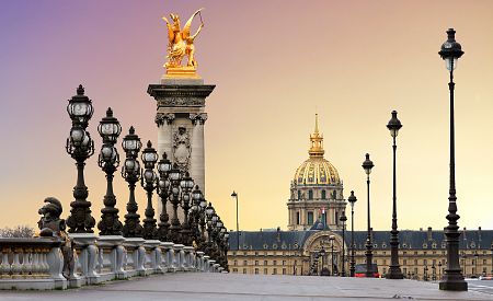 Nejkrásnější pařížský most Alexandra III.