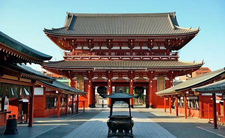Velkolepý chrám Sensódži v Tokiu