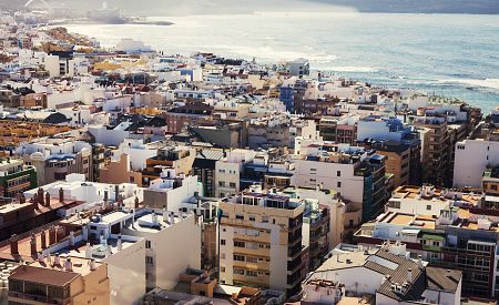 Pohled na město Las Palmas