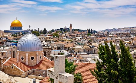 Působivý výhled na Jeruzalém