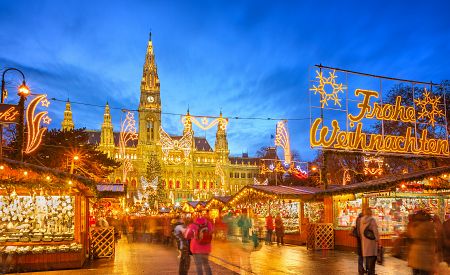 Tradiční vánoční trhy ve Vídni