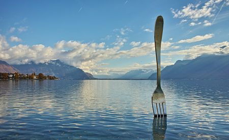 Na promenádě půvabného letoviska Vevey