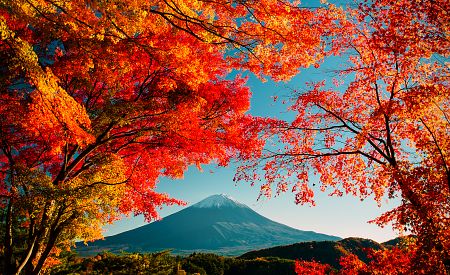 Podzimní hora Fudži
