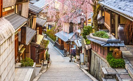 Jarní ulice Kjóta