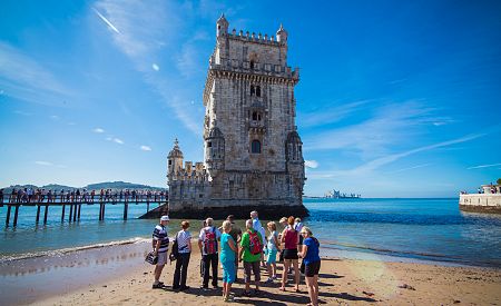 Naši cestovatelé se kochají věží Torre de Belém