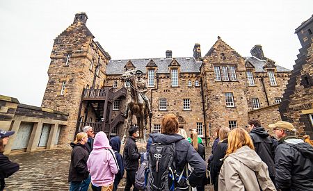 Naši cestovatelé na Edinburském hradě