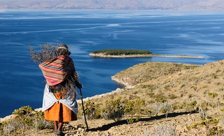 Isla del Sol (Sluneční ostrov) na jezeře Titicaca