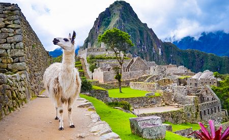 Jeden ze sedmi divů světa Machu Picchu