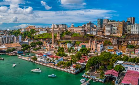 Pohled na půvabné město Salvador de Bahia