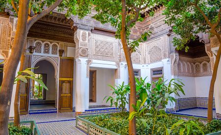 Kouzelné zahrady paláce Bahía v Marrákeši