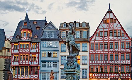 Historické náměstí ve Frankfurtu nad Mohanem