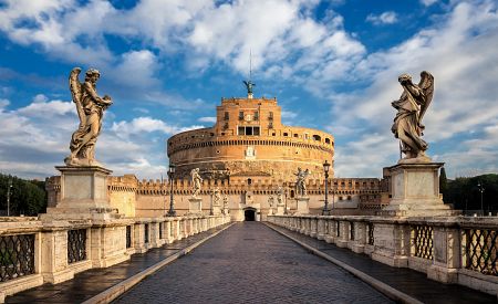 Pohled na Andělský hrad v Římě