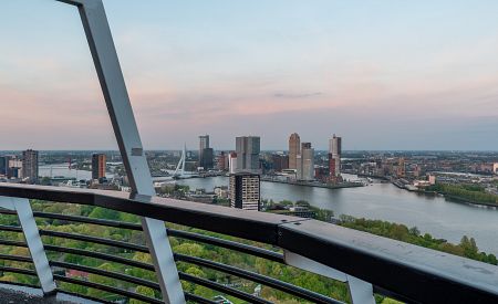 Pohled z věže Euromast v Rotterdamu