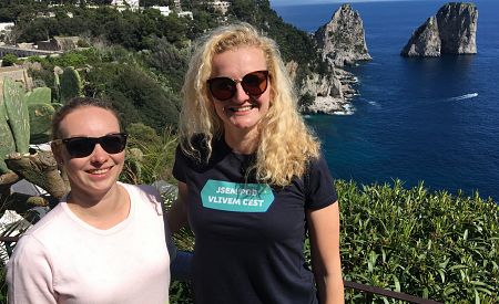 Naše cestovatelky na úchvatném ostrově Capri