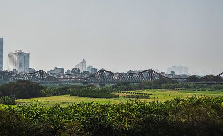 Panorama moderní Hanoje