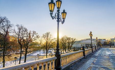 Zimní procházka Moskvou