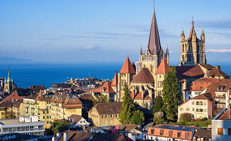 Malebné město Lausanne leží na břehu Ženevského jezera