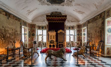 Působivá výzdoba komnat zámku Rosenborg