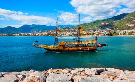 Město Antalya a její pobřeží