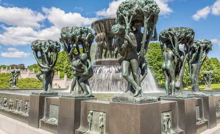 Ve Frognerparku nalezneme díla sochaře Gustava Vigelanda…