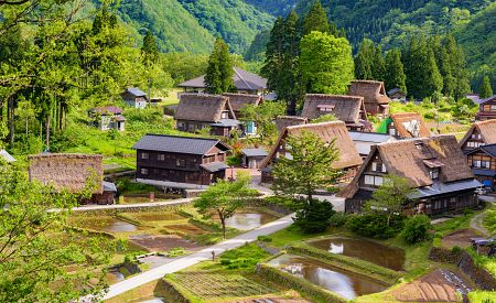Malebná vesnice Shirakawa