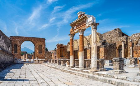 Starověké ruiny Pompejí