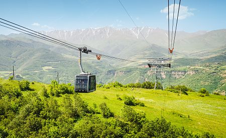 Nejdelší lanová dráha ke klášteru Tatev