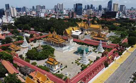 Pohled na kambodžské hlavní město Phnom Penh