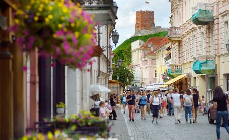 Úzké uličky Starého města Vilnius