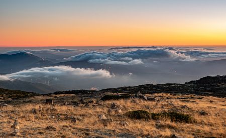 Ohromující výhled na chráněný přírodní park Serra da Estrela