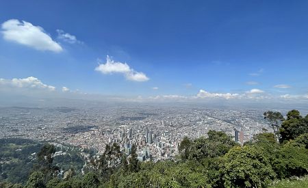 Výhled na Bogotu ze Cerro de Monserrate