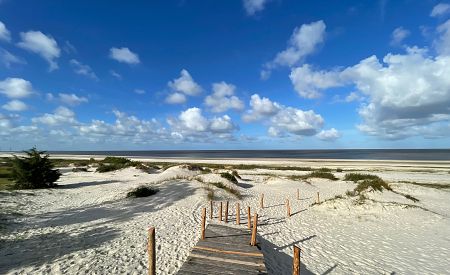 Pláž s jemným pískem v Punta del Este
